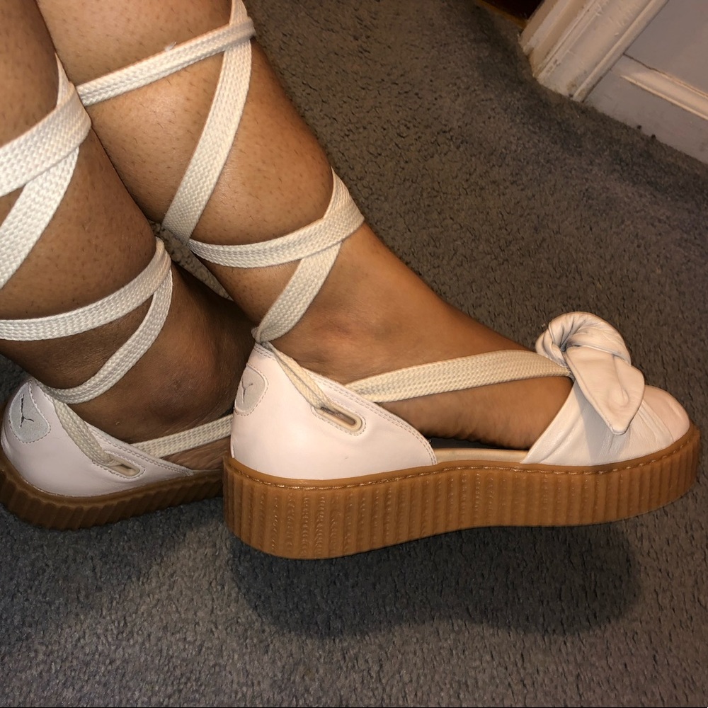 Puma Fenty Creeper Platform Sandals - Oatmeal